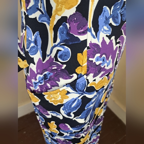 J. McLaughlin Catalyst Artist Garden Floral Print Catalina Cloth Dress Size XS - Picture 3 of 12